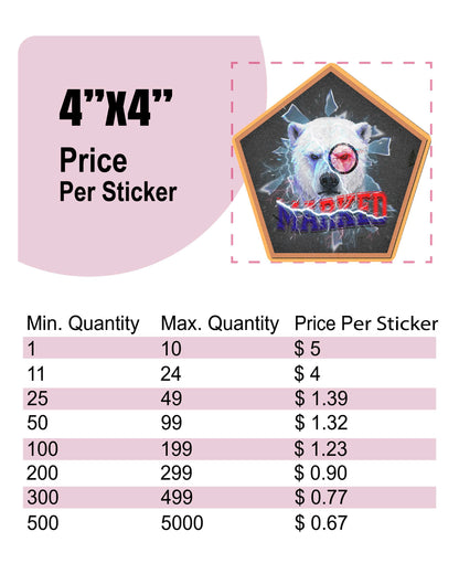 Vinyl Stickers (singles by volume)